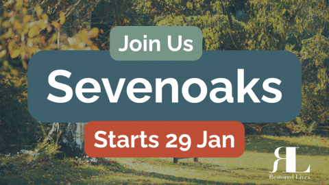 Join us in Sevenoaks for Restored Lives in person course. 29 January 2026